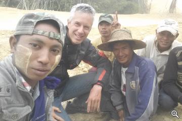 Strassenarbeiter, Myanmar