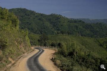 Bergstrasse in Myanmar
