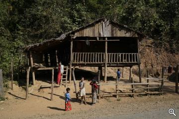 Bambushütte in Myanmar