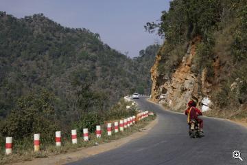 Bergstrasse in Myanmar